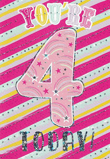 Picture of 4 TODAY BIRTHDAY CARD